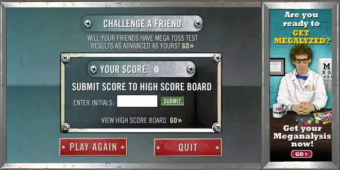 M&M’s Mega Toss Test