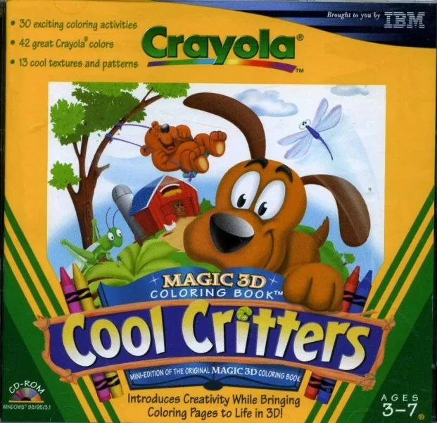 Crayola Magic 3D Coloring Book: Cool Critters