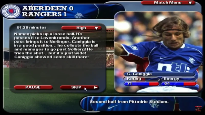 Rangers Football Coach: Season 2001-2002