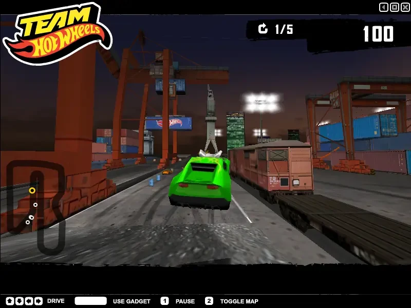 Team Hot Wheels: Night Racer – Dockyard Destruction